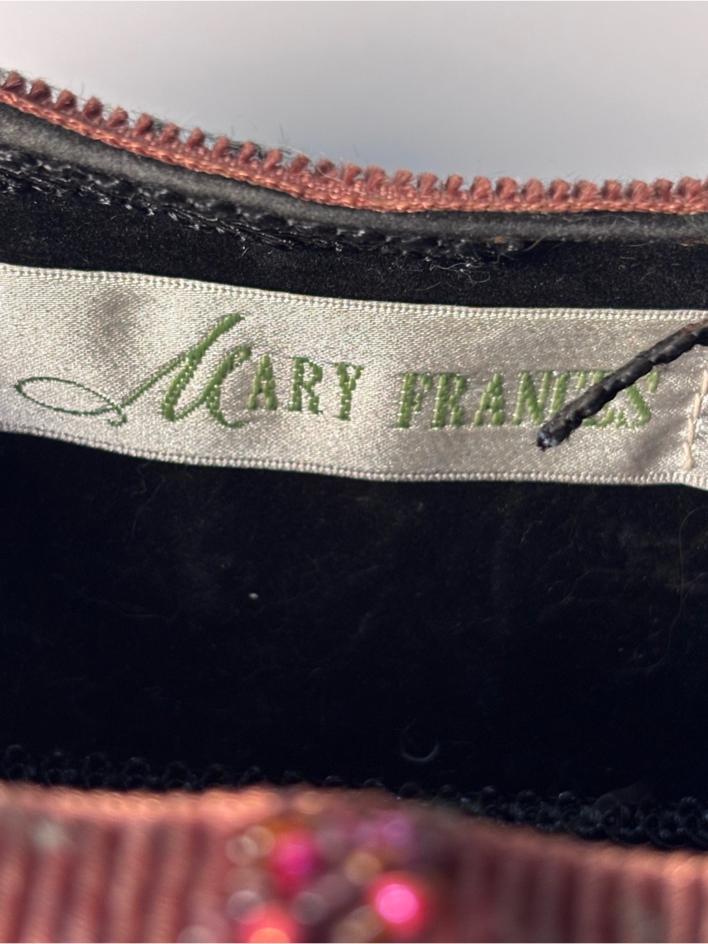 Mary Frances Beaded Clutch Evening Bag Jeweled Embellished Vintage Boho Purse - Picture 3 of 13